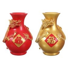 Vase Dragon/récipient de fleurs séchées/Pot de fleur en résine/Vase de