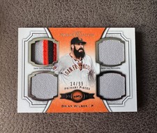 Brian Wilson Quad Relic 2012 Topps Museum Collection #14/99 San Francisco Giants