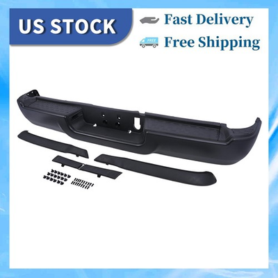 #ad NEW Black Steel Rear Step Bumper Assembly W O for 2019 2024 RAM 2500 3500 Pickup $363.99