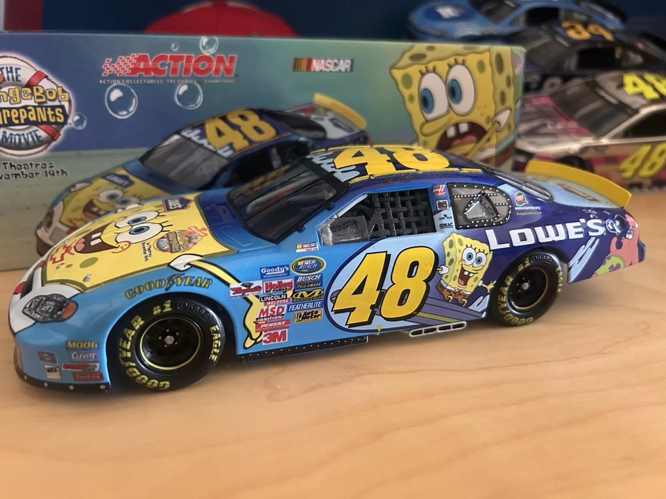 2004 Jimmie Johnson SpongeBob Movie 1/24 RCCA club Edition - Image 2 of 4