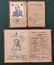 Judaica Jewish Tenenbaum Family 1940s Romania Post WW2 2x Documents Same Man