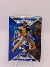 2025 Panini Crusade - Ethan Salas #50 Crusade Blue Cracked Ice
