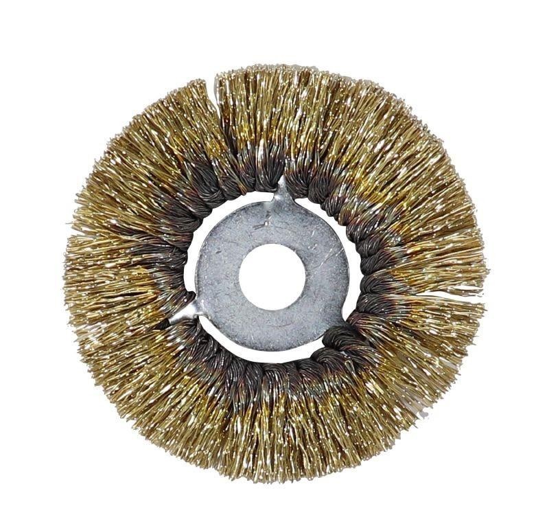 Brosse circulaire rotative d.90mm fils 35-100 alesage 14mm -tip top- 5995080