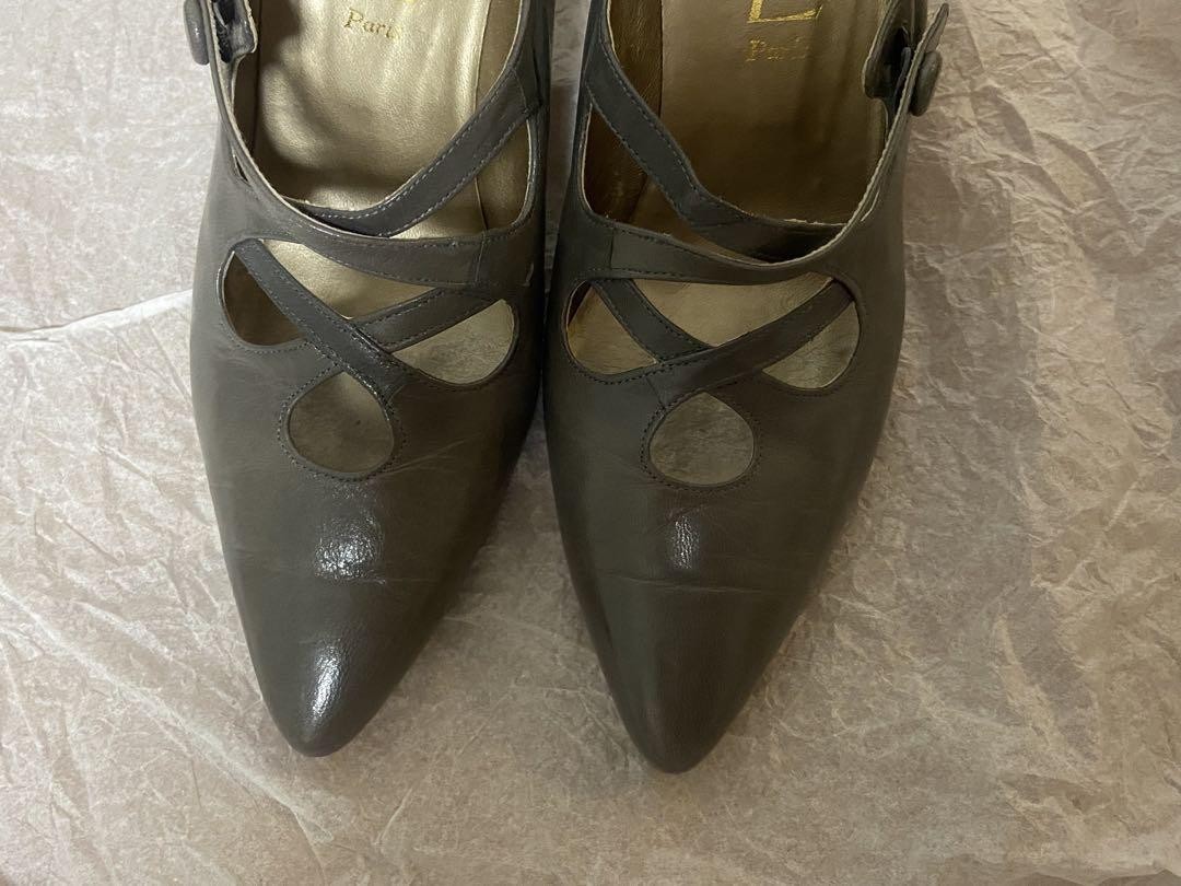 Autentiche decolte Yves Saint Laurent a punta colore nero taglia 36 5 donna