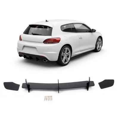 Diffuseur De Pare-Chocs Arrière Brillant Noir Pour VW Scirocco III 2008-2014 R - Photo 1/4