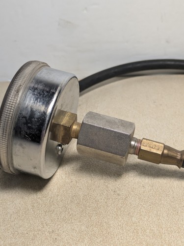 SUN Compression Tester 0338 0014 Instrument Gauge W/Hose And Fitting 0-300 Psi - Foto 6 di 10
