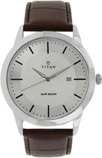 TITAN Men'S 'Neo' Quartz Metal and Leather Watch