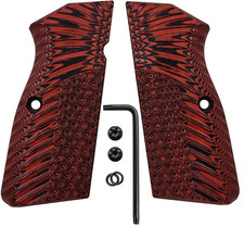G10 Grips Replacement For Browning Hi Power And Tisas Regent Br9 Black Screws I