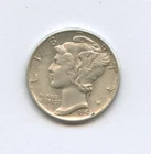 1943-P  Mercury Dime - 90% Silver - Free Shipping