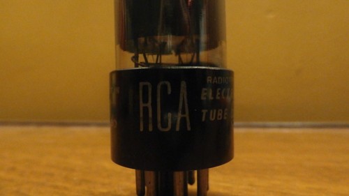 (1) Tested Balanced RCA 6SN7GT Tube Smoked Glass Code035 Black Plates 6SN7 GT