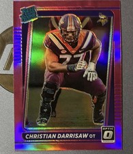 Panini 2021 Donruss Rated Rookie Christian Darrisaw #P-340 Minnesota Vikings