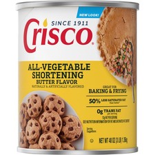 Crisco Butter Flavor All-Vegetable Shortening, 48 3 pounds,
