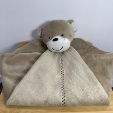 Carter  s 2010 Monkey Security Blanket Lovey Tan Zigzag Stitch 12x13  Retired