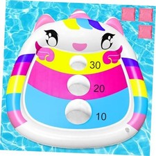 Kids Fun Pool Toys - Inflatable Cornhole Game - Unicorn Cornhole Board