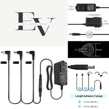 Daisy Chain 9V 1A Power Adapter for Guitar Pedals - Compact and Reliable