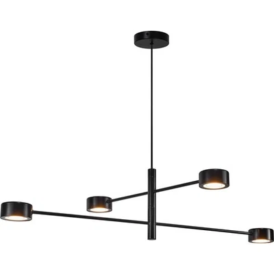Nordlux Clyde LED Pendelleuchte 2010803003 Schwarz Dimmbar 4-flammig  20W - Bild 1 von 4