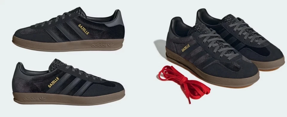 TAMANHO 5.5 FEMININO - ADIDAS Wmns Gazelle Indoor 'Black Carbon Velvet' JI2712 NOVO - Imagem 4 de 4