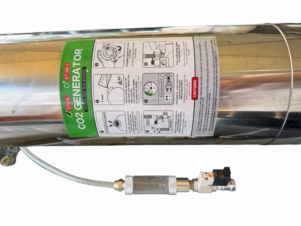 水草育成 AGW CO2 Generator System Stainless Steel CO2 Generator Kit ST-08 – Aquarium CO2 System