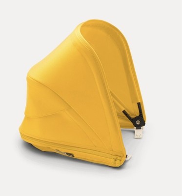 Brandneu Bugaboo Bee6 gelb ausziehbares Verdeck Sonnendach passt Bee3 Bee5 