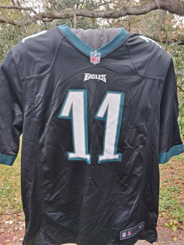 Carson Wentz #11 Philadelphia Eagles NFL Nike Black Alt Jersey Men's XXL