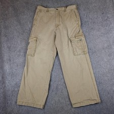 Vintage Old Navy Cargo Pants Mens 38x32 Tan Fatigues Baggy Skater Khaki Y2K