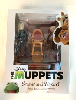 The Muppets STATLER and WALDORF Action Figures w/Balcony Diamond