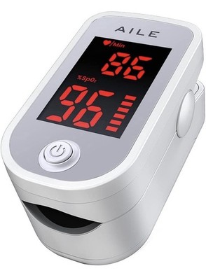 AILE Finger Pulsoximeter Sauerstoff Puls Messgerät SpO2 Oximeter Pulsoxymeter
