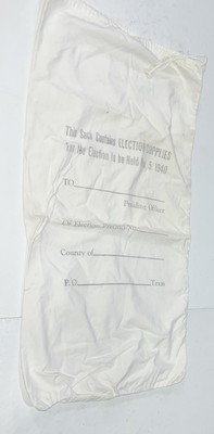 VTG Texas Canvas/Cloth Election Supplies Sack For Nov. 5, 1940 Election 31 x16 