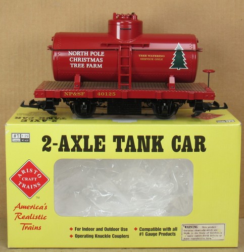 Aristo-Craft ART-40125 "Granja de árbol de Navidad del Polo Norte" 2 ejes tanque coche calibre G | Condition: New