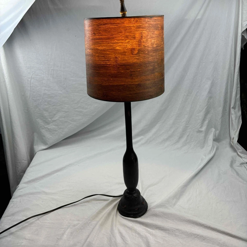 Lámpara Sterling Industries Pantalla Tela Negra Cilíndrica 93-9101TL Foto 4 de 4