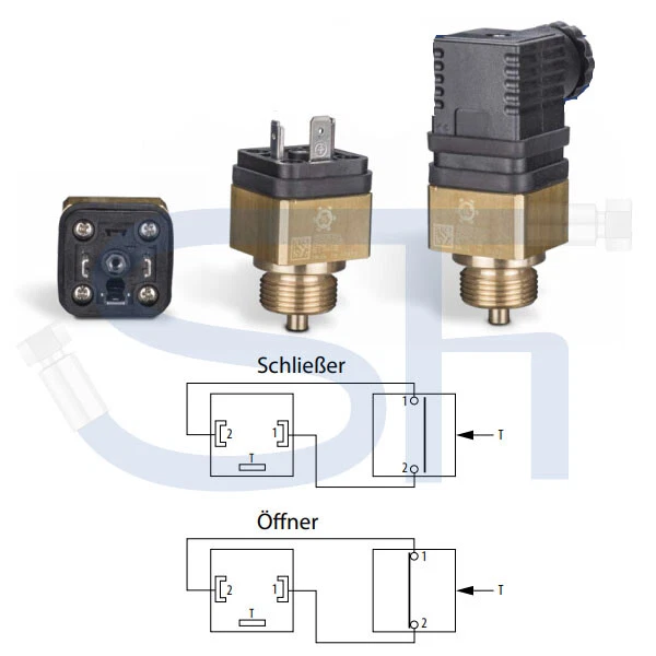 Thermoschalter Hydraulik Temperatur Schalter Schließer Öffner Ölkühler Sensor