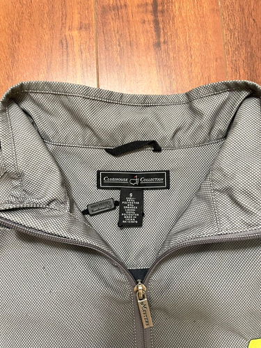 Masters Clubhouse Collection Golf Pullover Gray Jacket 1/4 Zip Mens Size Small - Picture 2 of 12