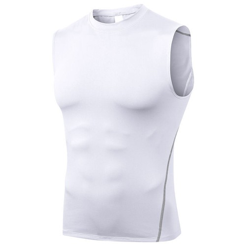 Men Sport Fitness Running Basketball Compression Under Base Layer Top Quick Dry - Picture 2 of 20