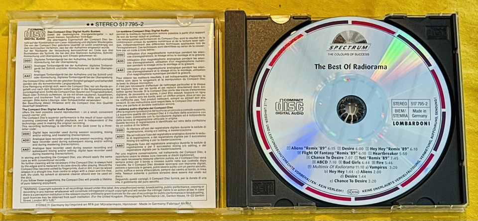 RADIORAMA - The Best Of (Spectrum CD) 11 Tracks Lombardoni 1992 Italo Disco! - Bild 3 von 3