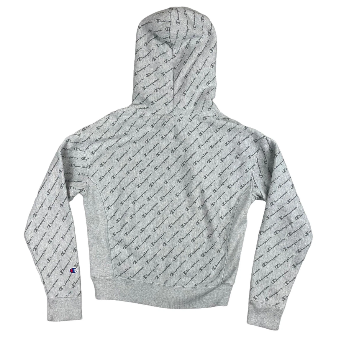 Champion reverse weave all over print cropped hoodie hotsell