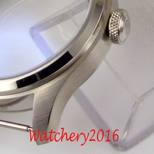 new 47mm 316L stainless steel CASE fit eta 6497 6498 hand winding movement watch - Picture 6 of 6