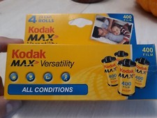 Kodak Max Versatility 400 film 24 Exp Per Roll. Exp Date 2/2007. 3 Rolls.