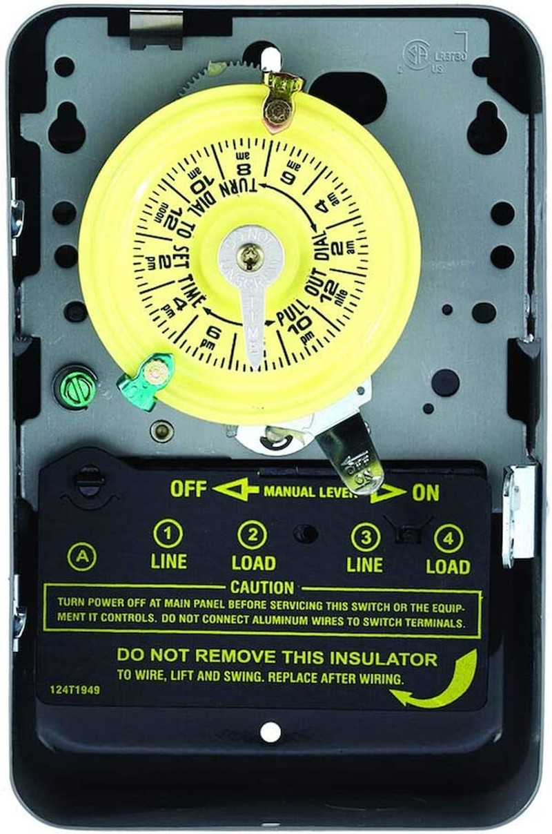 ​​ Bomba Temporizador Piscina Interruptor Temporizador Electromecánico Caja Metálica 240V