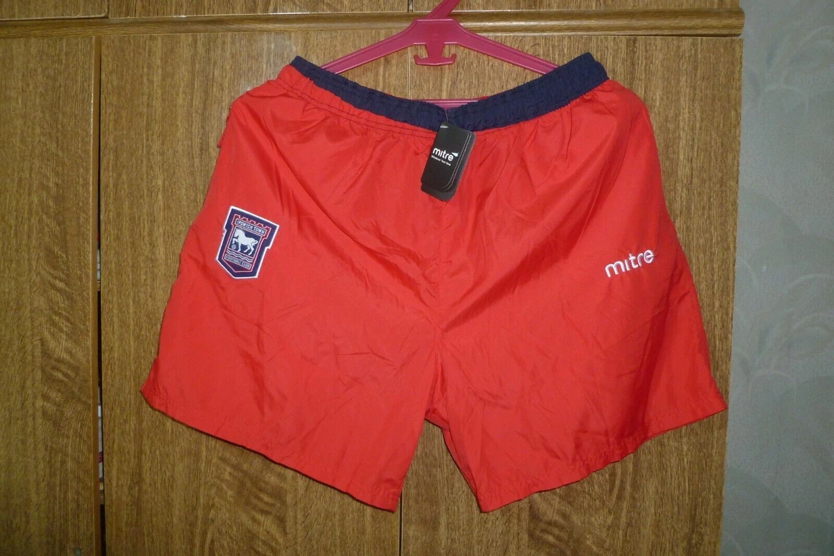 Ipswich Town FC Mitre Football Shorts Training 2009 2010 Red Soccer Men Size XL