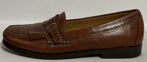 Cole Haan Monk Strap C03757 Size 8D Brown Leather Shoes With Buckle - Picture 6 of 13