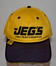 Jeg's High Performance Hat Cap Yellow Black Trim Snapback Adjustable