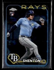 2024 Topps Chrome Update #USC119 Austin Shenton Card Tampa Bay Rays
