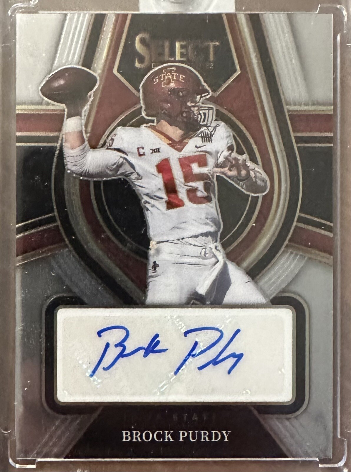 Brock Purdy RC 2022 Select Draft Picks SILVER PRIZM Rookie Auto #RS-BPU SP49ers