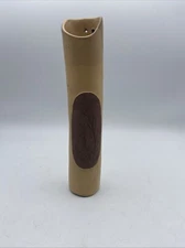Art Pottery Vase/Wall Pocket Vase Brown/Tan 9”