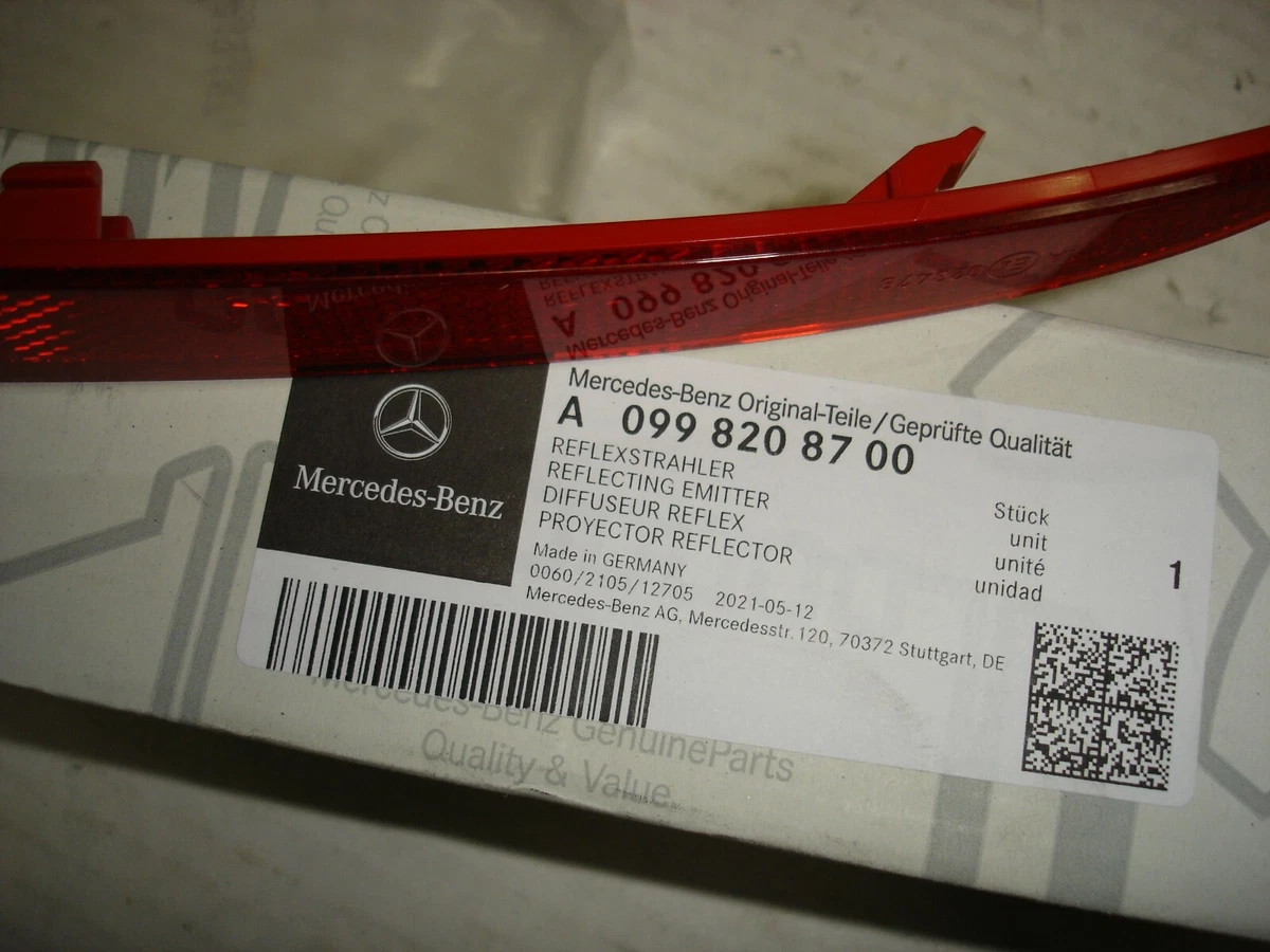 Mercedes Benz A 0998208700 Left Side Rear Reflector Emitter | eBay