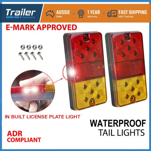 2X Waterproof 10 LED Stop Tail Lights Kit Boat Truck Trailer lights eBay