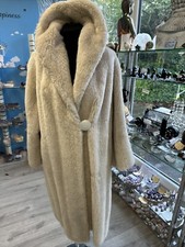 Faux Coat Long Winter White Tags Removed Never Worn 14/16 