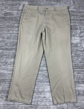 Dockers Pants Mens 39X29 Beige Individual Fit Flat Front Chino Casual