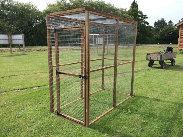 Outdoor Animal Pen L Shape 8ft X 6ft Fox Proof Cat Safe Enclosure Run Chicken
