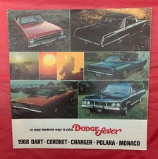 1968 Dodge Dart Coronet Charger Polara Monaco - Original Car Brochure 1968 Dodge Dart Coronet Charger Polara Monaco - Original Car Brochure